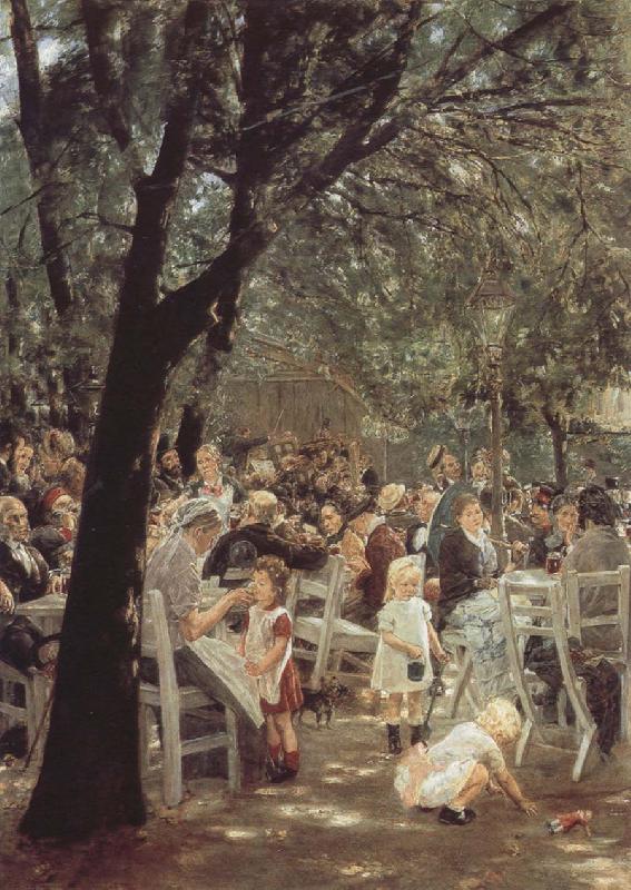 Munich Beer Garden, Max Liebermann